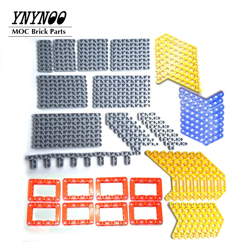 120Pcs/lot Technical Parts Liftarm Beam 15 Sizes Mixed Spare High-Tech MOC Building Blocks Bricks EV3 Bulk Set DIY Children Toys