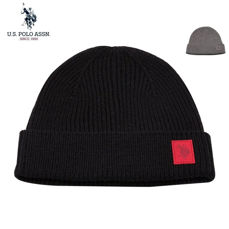 U.S.Polo Assn Autumn And Winter Men's And Women's  Knitted Hats Warm And Casual All-match Trendy Hip-hop Hats Sports Caps