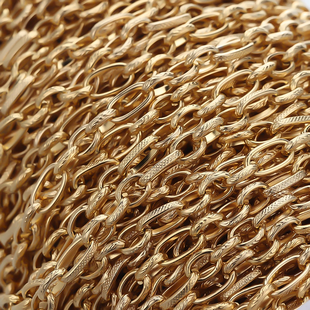 1 Meter Edelstahl-Kreuzketten für DIY-Schmuckherstellung, Zubehör, Halskettenkomponenten, handgefertigte Materialien – Detail 4