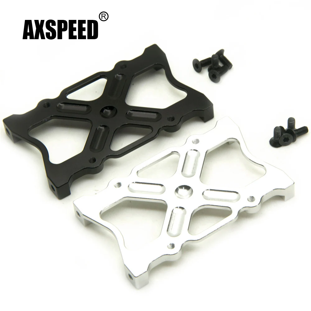 AXSPEED Aluminum Battery Plate Holder Mounting Frame Bracket for Axial SCX10 1/10 RC Remote Control Car Accessories Spare Parts