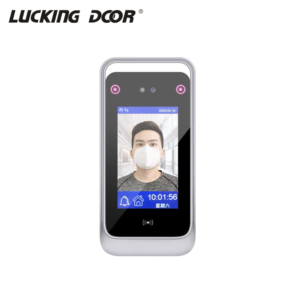 

1.0MP HD Camera 2000 User 4.3 Inch Touch Screen TCP/IP Dynamic Face Recognition Access Control Time Attendance Time Clock