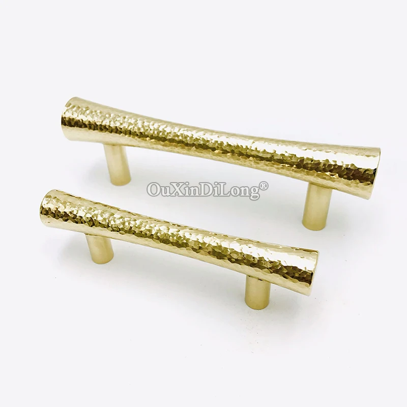 Designed 10PCS Solid Brass Hand Hammer Cabinet Door Handles Cupboard Wardrobe Drawer Kitchen Cabinet Pulls Handles and Knobs