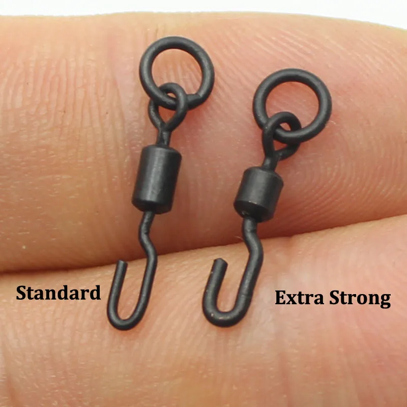 20PCS Carp Fishing Accessores Spinner Swivel for Ronnie Rig Quick Change Swivel Connector Carp Coarse Fishing Terminal Tackle