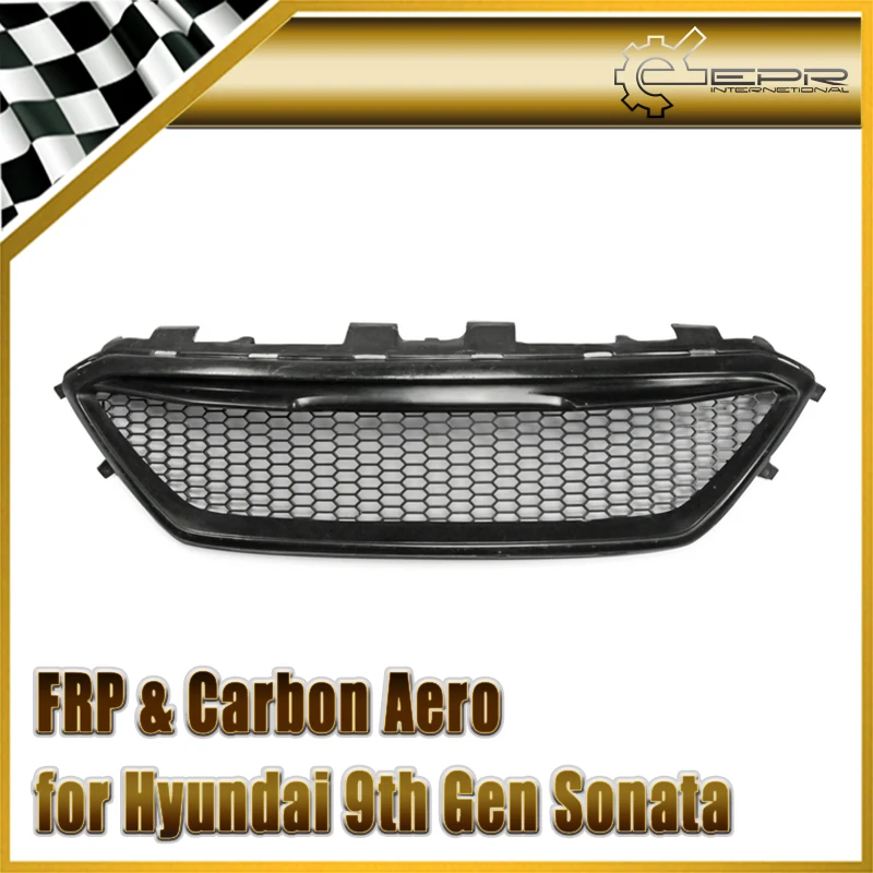 Car-styling FRP Fiberglass MS Style Front Grill Fiber Glass Bumper Mesh Grille(China Version) Fit For Hyundai 9th Gen Sonata LF