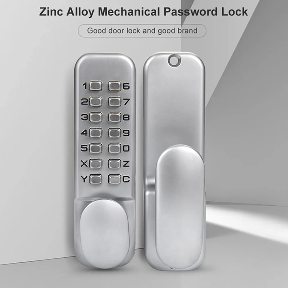 Touch keypad code Door Lock, waterproof fire-resistance mechanical key single bolt Left or Right-Free Handle