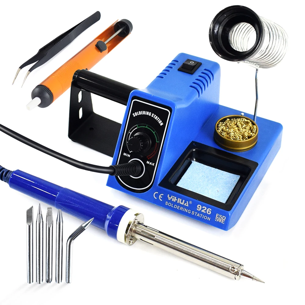 YIHUA 926 110V External Heat Type Soldering Iron Station 60W Electric Iron Set Adjustable Temperature Electric Soldering Iron