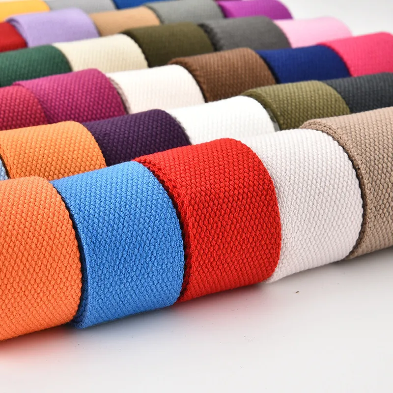 5meter 25/30/38mm Canvas Webbing/Ribbon Bag Cotton Webbing Belt Knapsack Accessories Outdoor Backpack Parts DIY Craft For Home