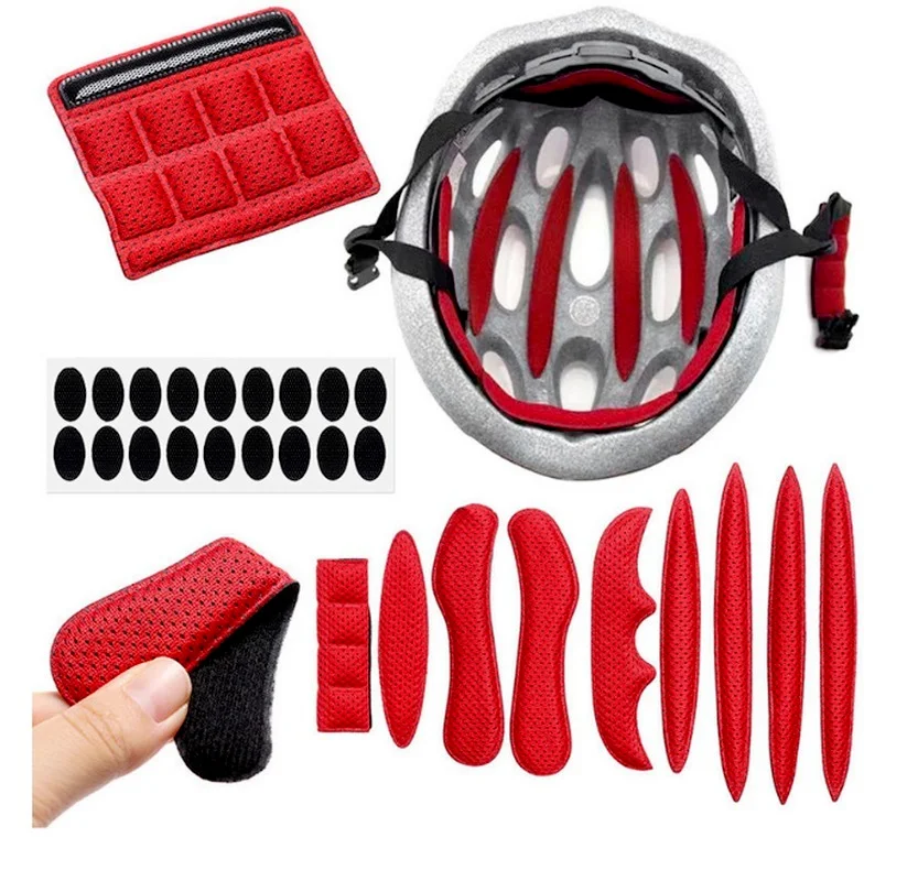 1 Set Helmet Inner Sealing Sponge Protection Filling Kit Motorcycle Bike Helmet Replacement Foam Mat Set Helmet Pad Accessories