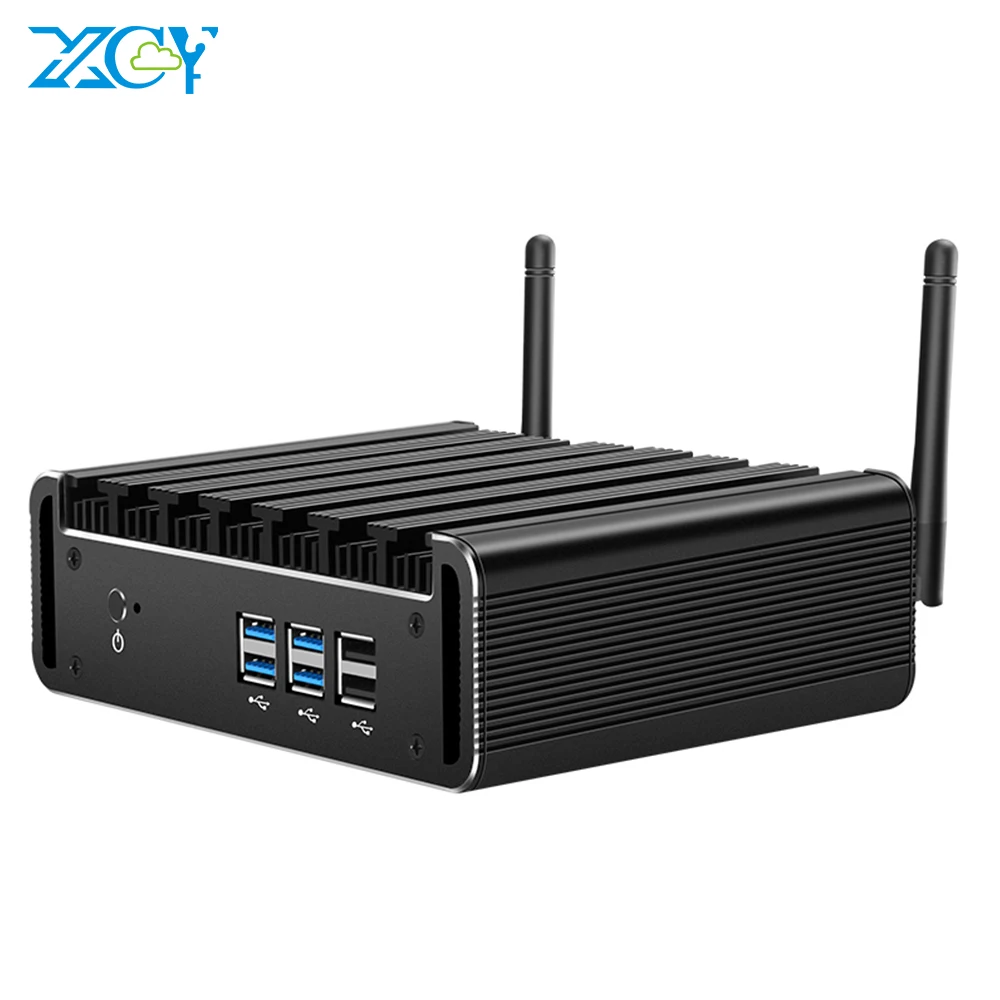 XCY X31Y Fanless Mini PC Intel Core Processor i7 5500U i5 5200U i3 5005U WiFi Gigabit Ethernet Windows Linux Thin Client HTPC