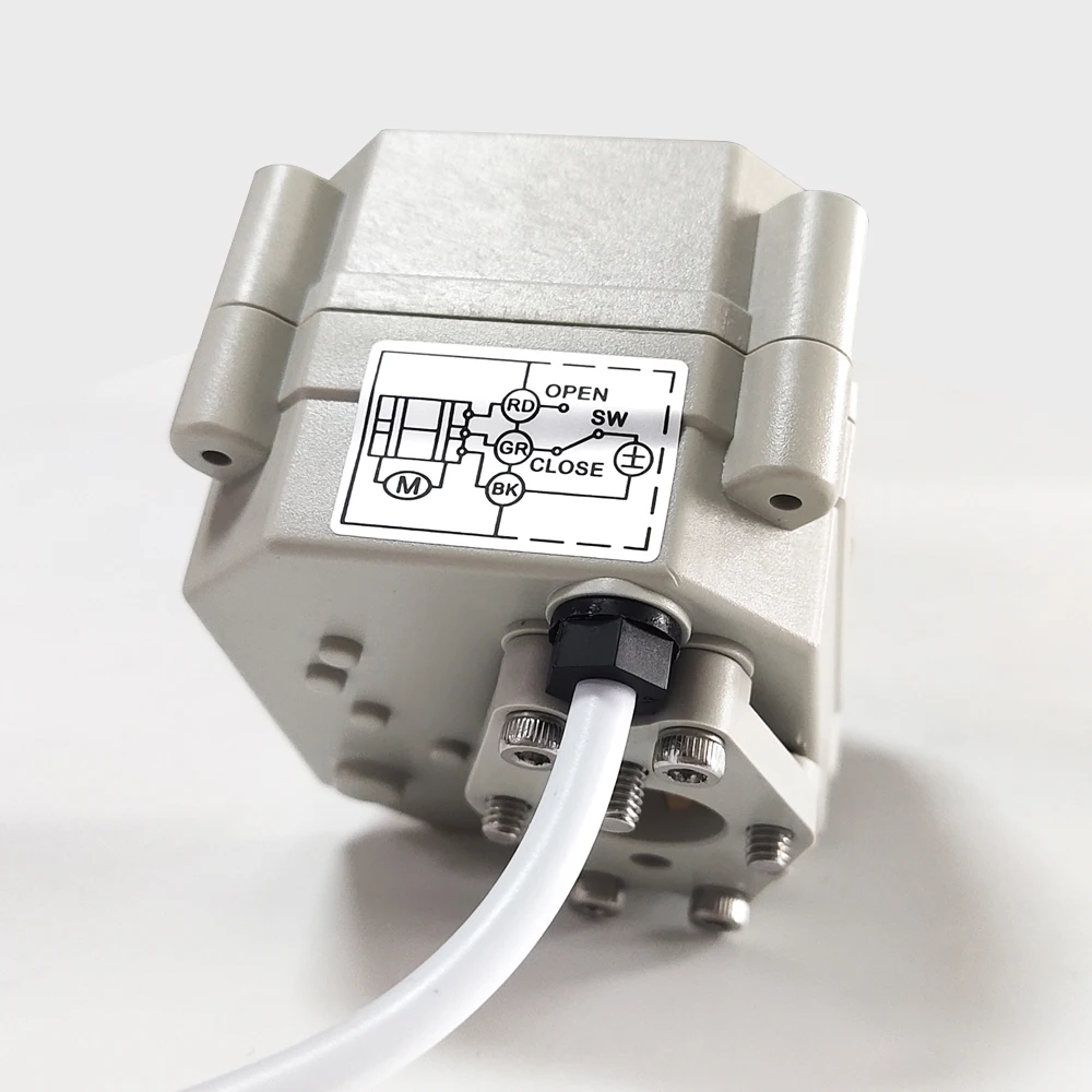 Imagem -02 - Válvula Elétrica Cabeça Acionada Controle Automatizado Atuador com Indicador de Posição e Sinal Feedback Dc5 12 24v 57 Fios