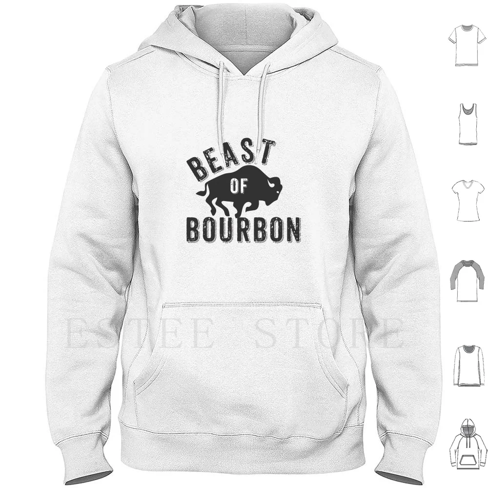 Sudaderas con capucha de la bestia de Bourbon, bestia Bourbon, comida de Bourbon, vino, bebida, café, barbacoa, champán, comer Donut Brunch