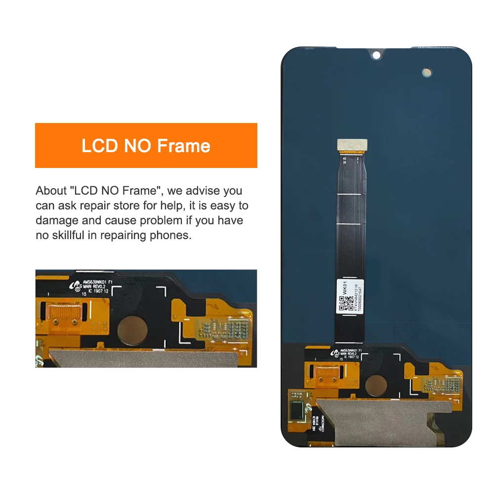 AMOLED For Xiaomi Mi 9 Mi9 LCD Display Touch Screen Digitizer Assembly With Frame For Xiaomi Mi9 M1902F1G Screen Replacement