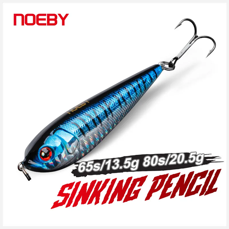 

Noeby Fishing Lure Sinking Pencil Lure 80mm 21g Long Casting Stickbait Wobblers Artificial Hard Bait for Bass Fishing Lure