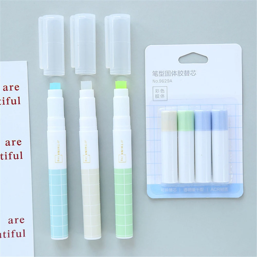 1pc Fast Dry Pen Shape Glue Stick DIY Hand Work Scrapbooking Diary Sealing Stickers School Office Supply