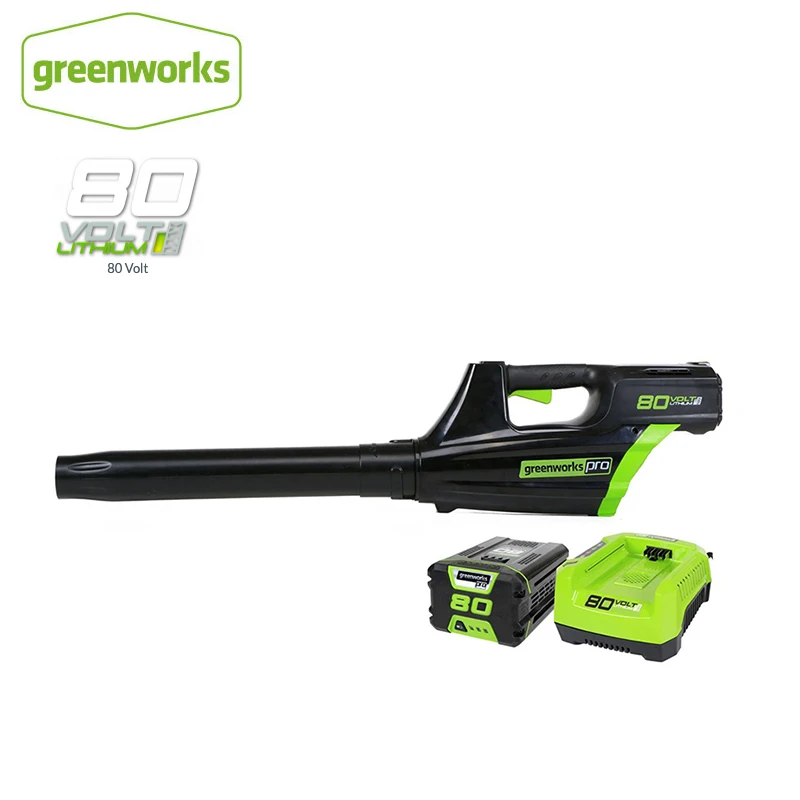 Greenworks Lithium Battery Cordless Leaf Blower 80V 750W Powerful Electric Cleaning Blower Garden Tool Free Return