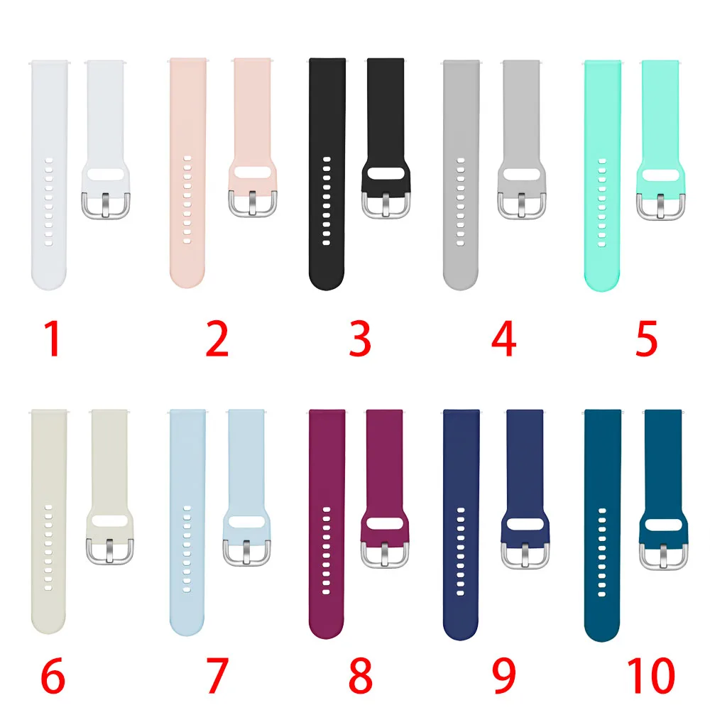 22mm 20mm Strap For Samsung galaxy watch 6/5/pro/4 44 40mm Active 2 Band Gear 3 sport bracelet samsung Galaxy Watch 4 46mm 42mm