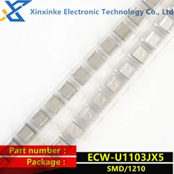ECWU1103JX5 SMD metallized film capacitor 0.01uF 100VDC 5% PEN FILM 1210 10nF ECW-U1103JX5 CBB polyester capacitor