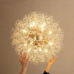 Modern Dandelion LED Lighting Pendant Lights Living Room Dining Room Bedroom pendant Lights Starry Fireball Lighting Fixtures