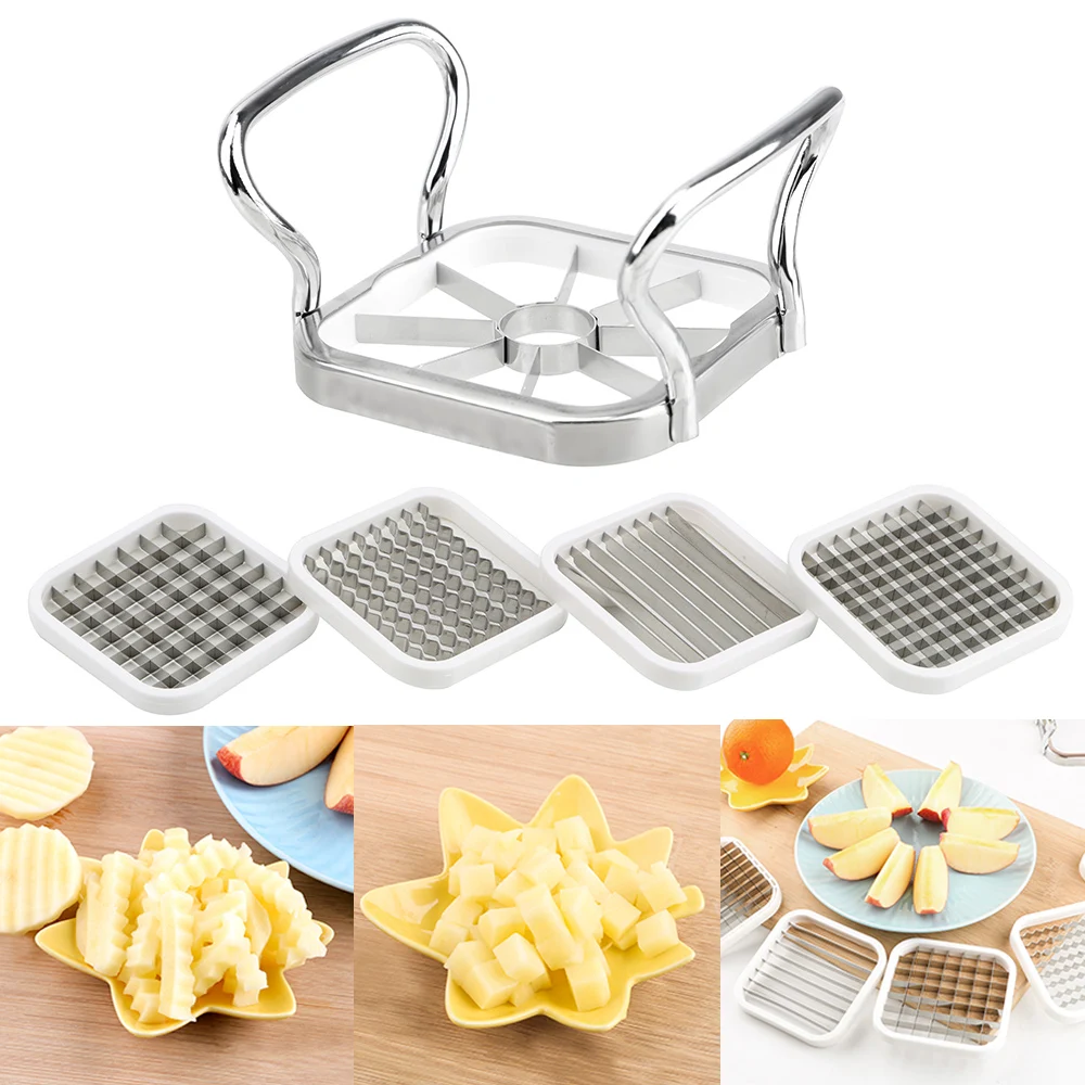 Multi-Functional Stainless Steel  for Apple Pear Potato Chips Kitchen Utensils Tools Vegetable & Fruits Cutter Slicer