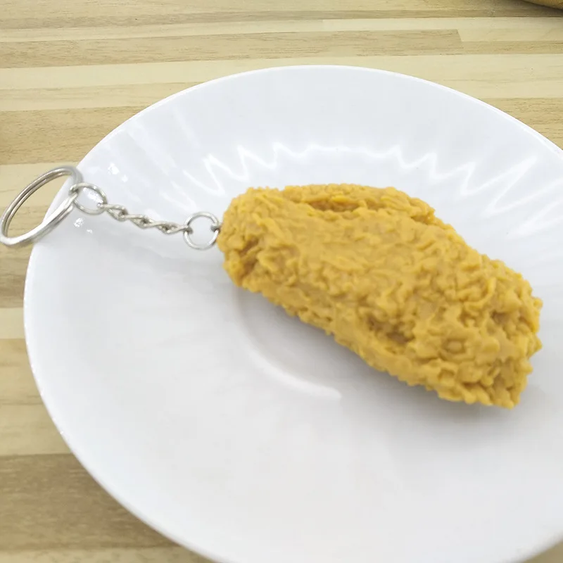 Simulation Model Keychain, Food Pendant Gift