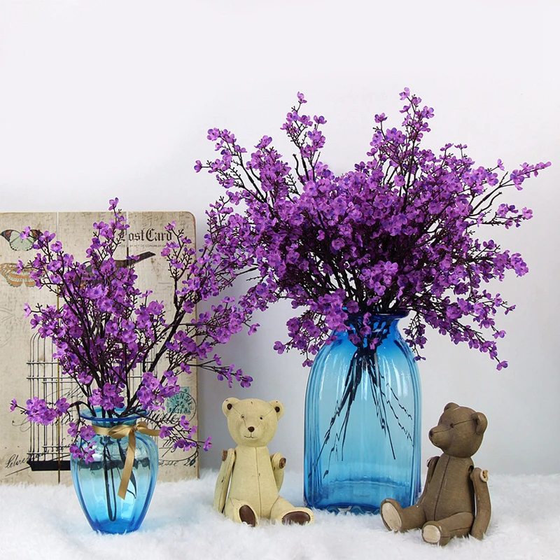 Gypsophila Artificial Flowers White Branch High Quality Baby Breath Fake Plants Long Bouquet Home Wedding Decor Autumn Christmas
