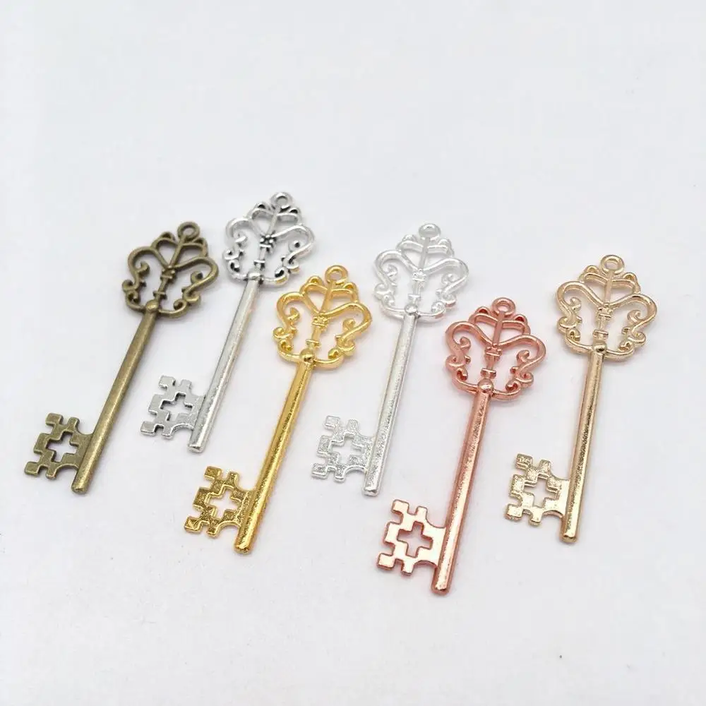 Fashion 10 pcs key charms fit DIY Handmade Jewelry Making Earrings necklace bracelet Crafts Souvenir