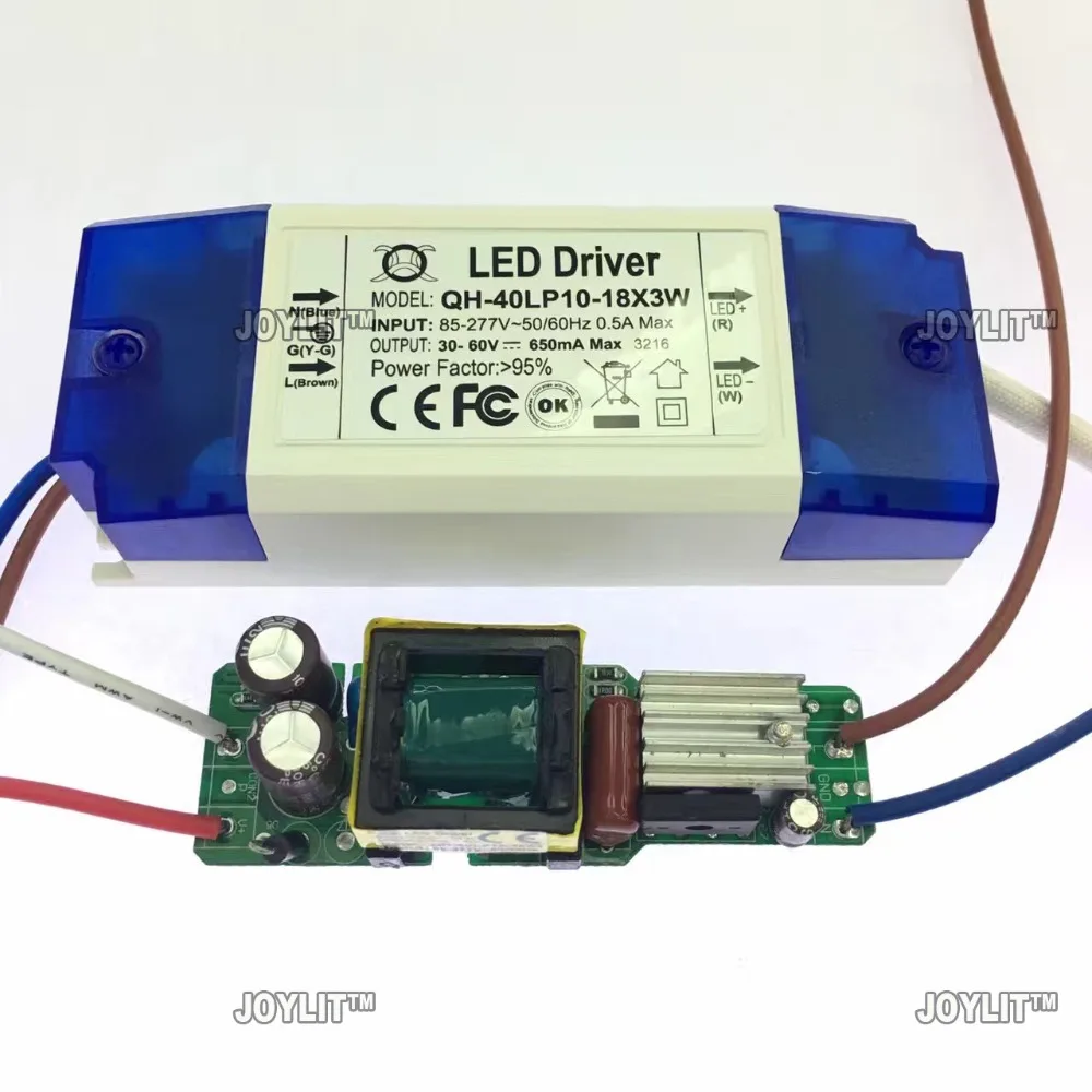 30 to 54W 18 To 30 X3W 50W 80w 90w Led Driver Transformer Power Supply LED Downlight  AC85-265V Output 30-60V 54v-105v 600MA AC