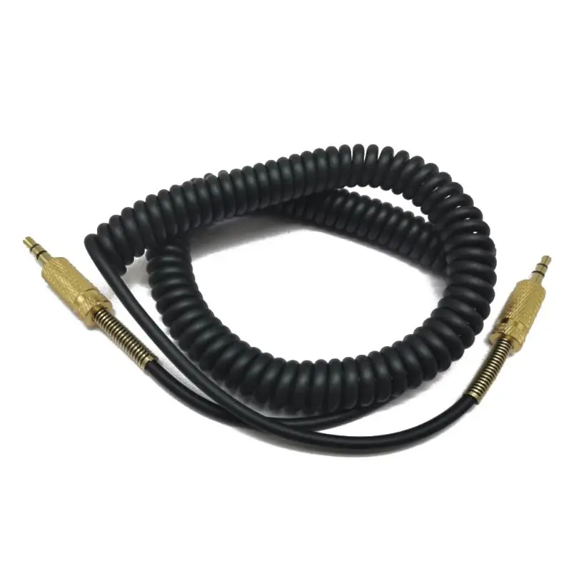 3.5mm Replacement AUX Cable Coiled Cord for marshall Woburn Kilburn II Speaker Male to male Jack