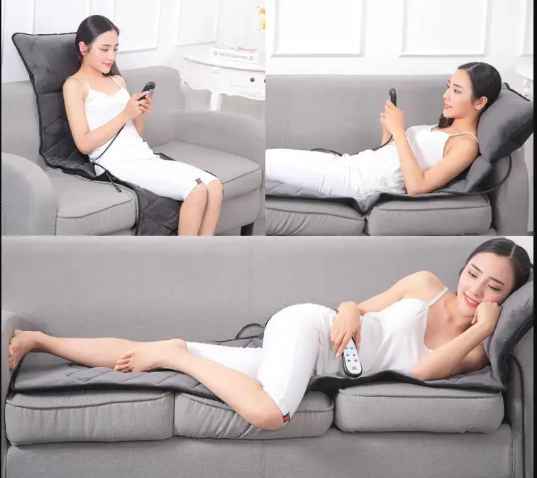 Massage mattress infrared heating neck air bag waist back hip multi-function positioning household massage chair cushion