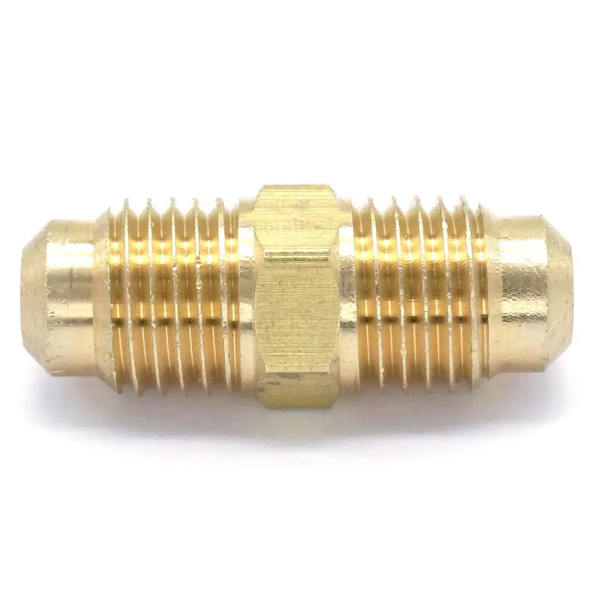 Fit Rohr OD 1/4 "Gerade Messing SAE 45 Grad Rohr Fitting Adapter Anschlüsse 1000PSI