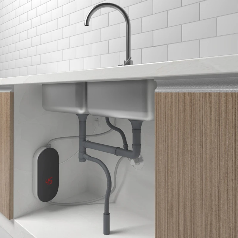 Scaldabagno elettrico istantaneo piccolo scaldabagno per cucina domestica 5.5KW riscaldamento rapido