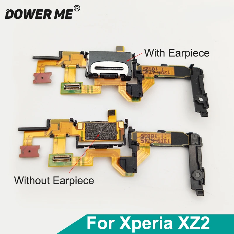 Aocarmo Górny Głośnik Douszny Mikrofon Czujnik Zbliżeniowy Światła Zamiennik Do Sony Xperia XZ2 H8216 H8266 H8276 H8296