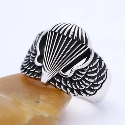Army Airborne Parachutist Badge Jump Wings Ring