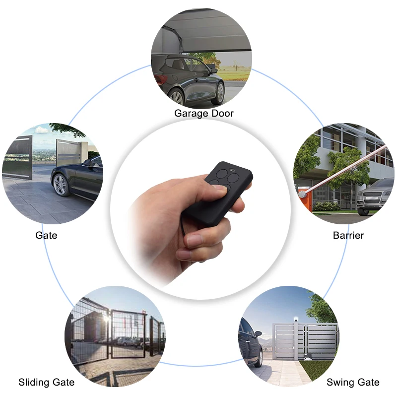 Garage Remote Control 287MHz To 868MHz Garage Command 433.92MHz Rolling code Gate Remote Control Opener 2022New