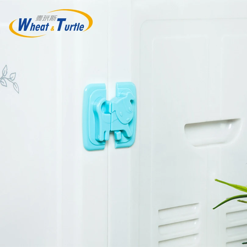 

Puppy Shape Safety Locks for Refrigerators Door Baby Safe Protection From Children Lock Castle Security Blocker Padlock