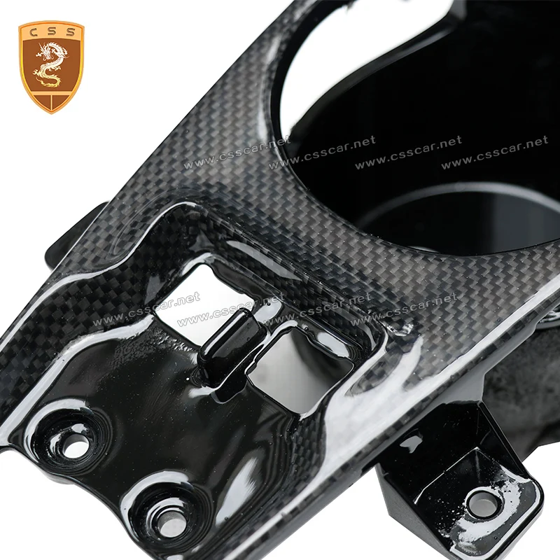 CSSYL Dry Carbon Fiber Car Cup Holder Fit For Ferrari F12 Top Design Car Interior Black Color Car Accessories