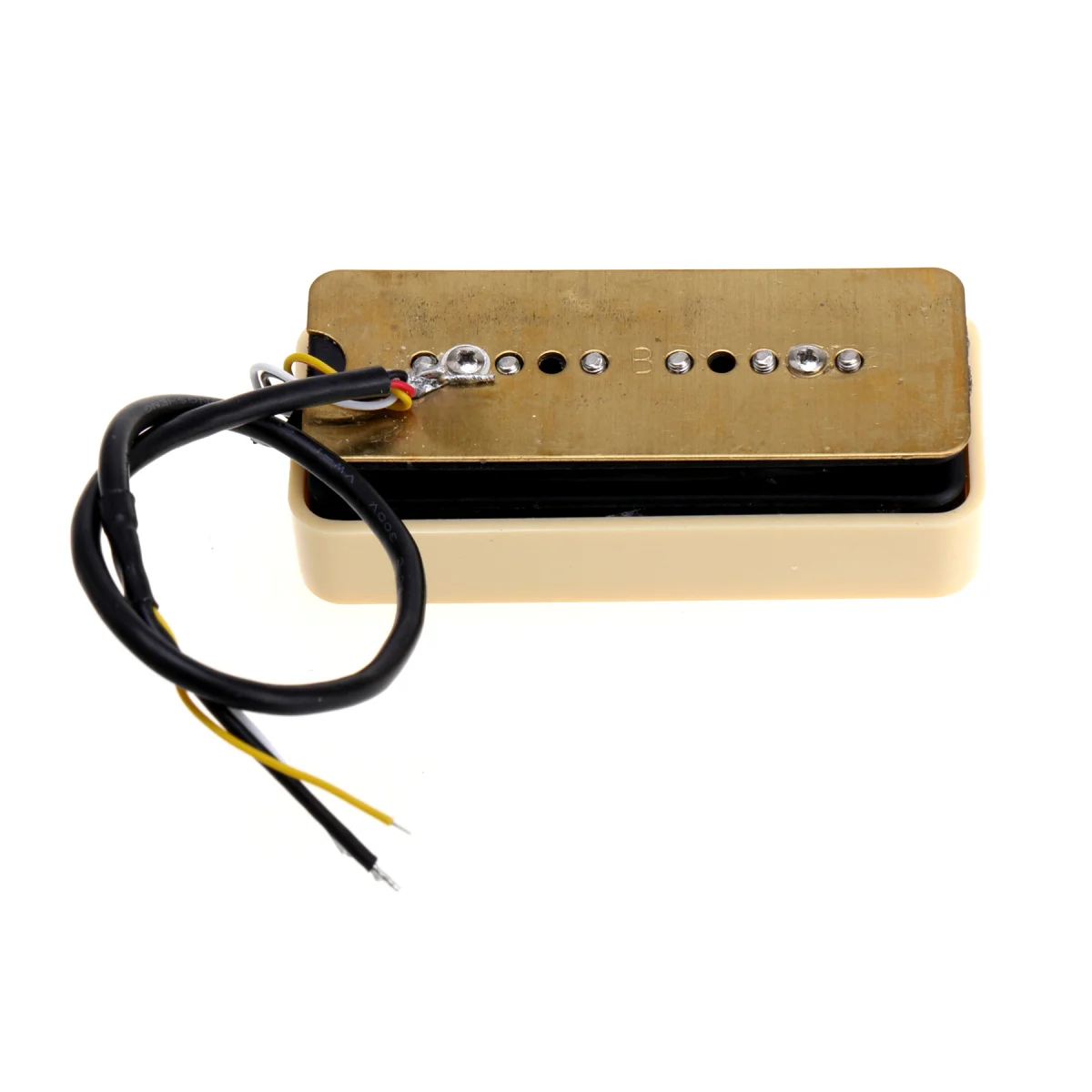 Wilkinson M Series Stacked P90 Soapbar Ceramic Single Coil Sized Humbucker Bridge Pickup for SG/LP Electric Guitar, Cream