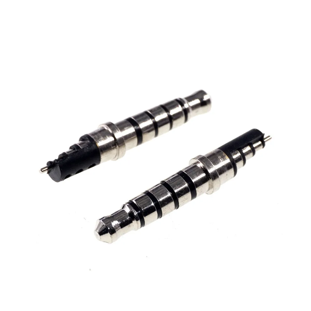 5 PCS TRRRS 3.5 mm Stereo Plug 5 Poles Ni plated for injection wire solder cable mount male connector for phone jack