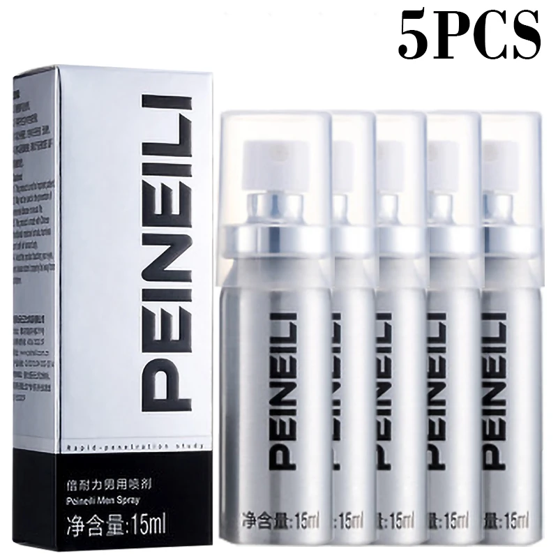 5pcs Peineili male sex delay spray, prevent premature ejaculation and sustained erection spray 60 minutes adult sex products