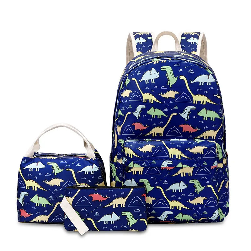 atinfor Brand Oxford Waterproof Women Set Backpack Knapsack for Teenagers with Lunch Box Bags Animal Print Student Laptop Bag