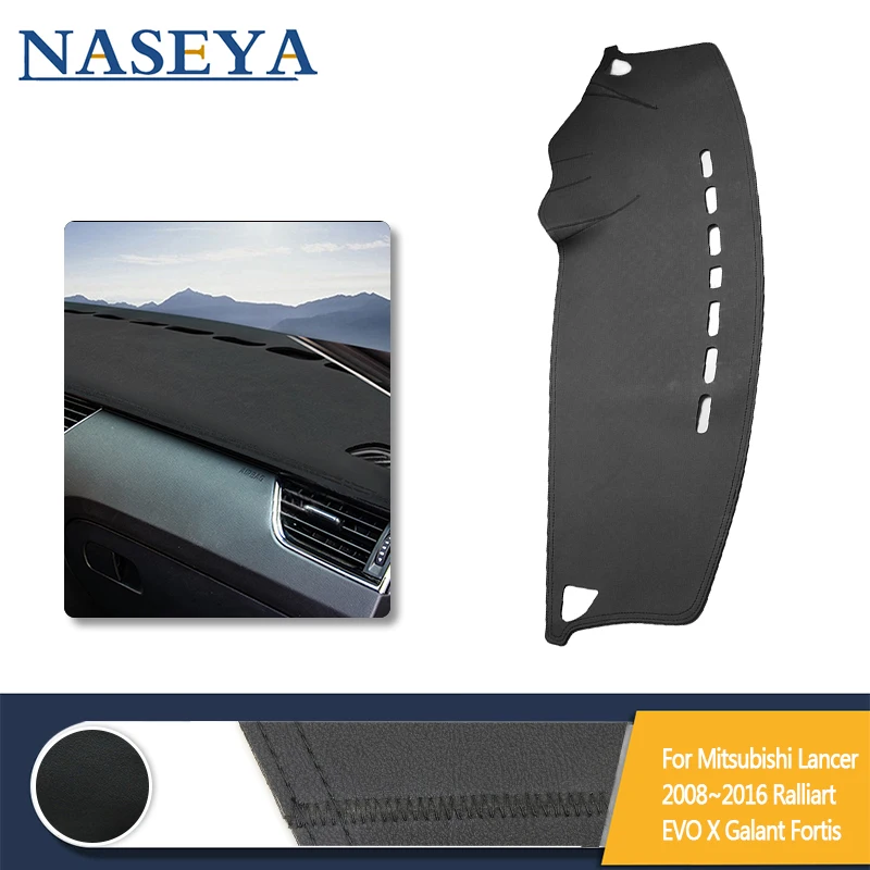 

LHD Dashboard Cover Protective Pad Sunshade For Mitsubishi Lancer 2008-2016 Ralliart EVO X Galant Fortis EX Car Accessories