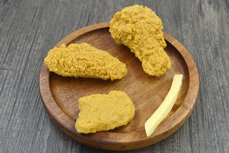Simulation Model Keychain French Fries Chicken Nuggets Keychain Fried Legs Food Pendant Party Promotional Gift