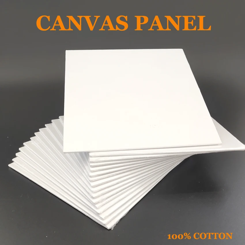 Paint Canvas Panel Boards 5*7inch 8*10inch 9*12inch 11*14inch 1Pc  Multi Size For Beginner Artists Students & Kids