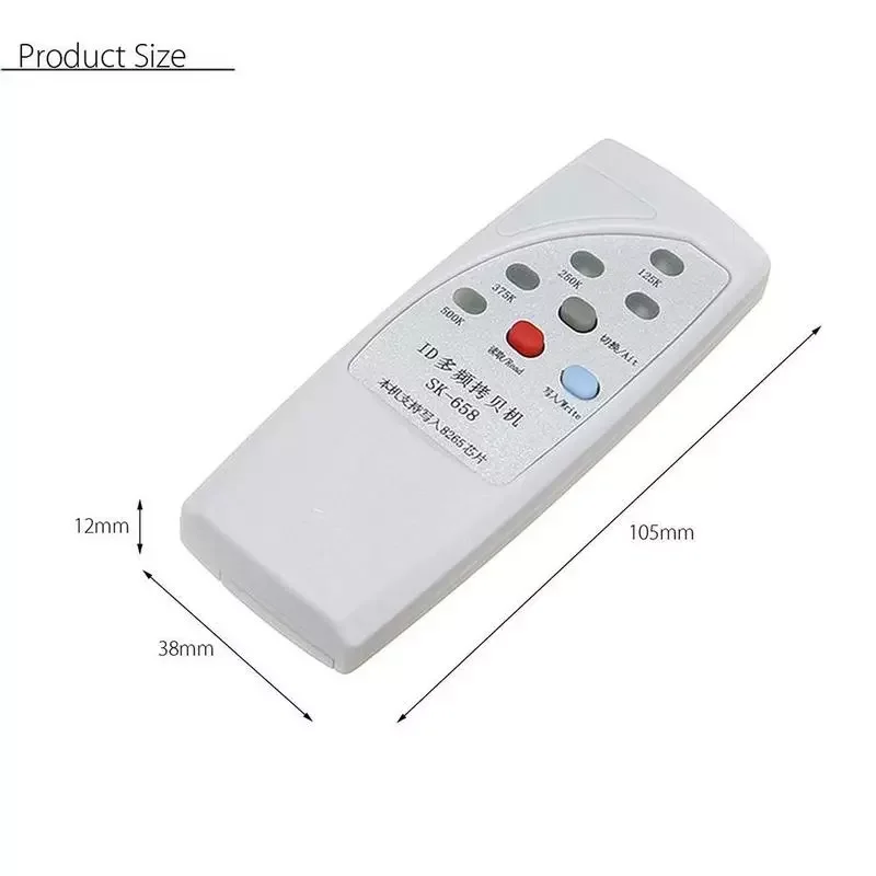 Handheld Rfid Smart Chip Card Reader Id-125/250/375/500khz Writer T5577 Key Duplicator Em4305 Clone Badge Tag Copier