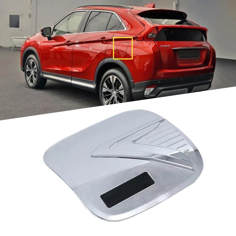 Exterior Fuel Oil Tank Cover Trim Sticker ABS 1pcs For Mitsubishi Eclipse Cross 2018 Car-styling accessories