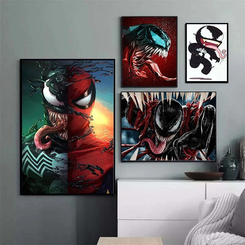 Venom Let There Be Carnage Disney Movie Canvas Paintings Marvel Nordic Posters and Prints Wall Decor Wall Art Picture Room Decor