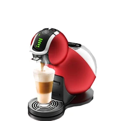 Red Capsule Coffee Machine 6-10 Cups 1500W Home Office Fully Automatic Electric Coffee Machine 220V Milk Tea Shop Dessert Shop