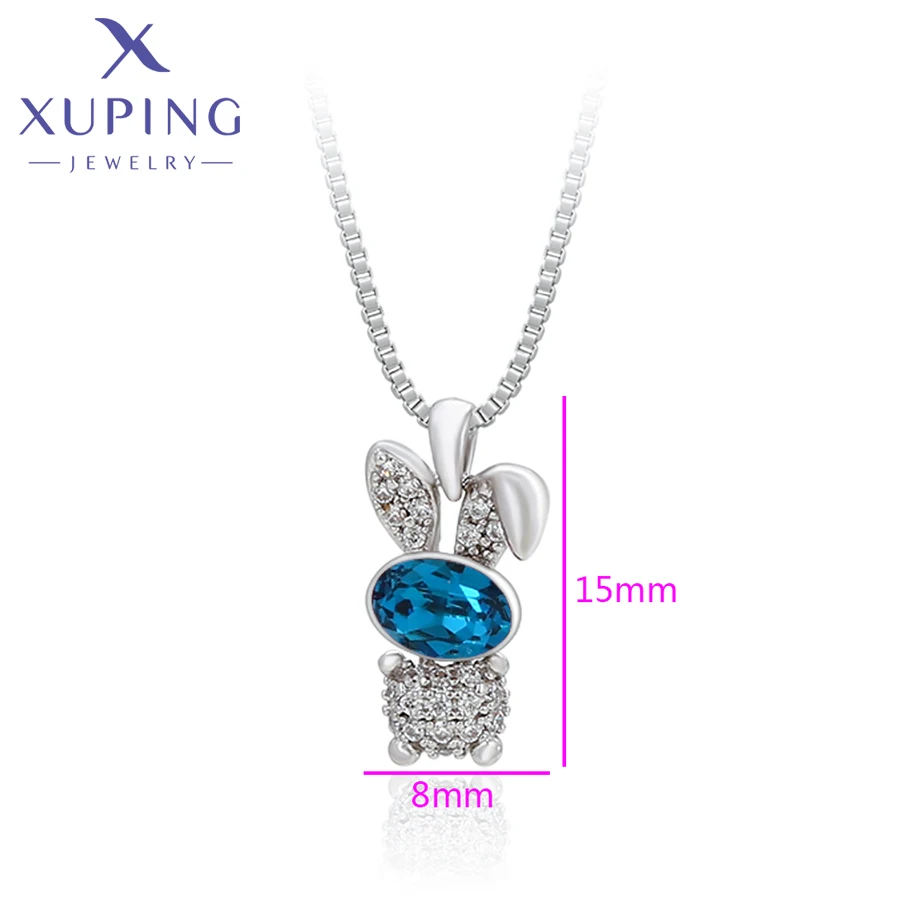 Xuping Jewelry Fashion New Crystals Pendant Necklaces for Girl Baby Brithday Gift A00497725