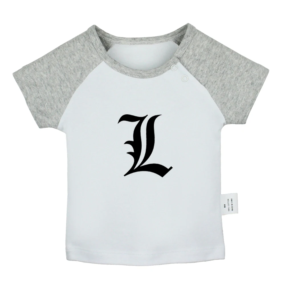 

Anime Death Note Symbol Tennis Fans Newborn Baby T-shirts Toddler Graphic Raglan Color Short Sleeve Tee Tops