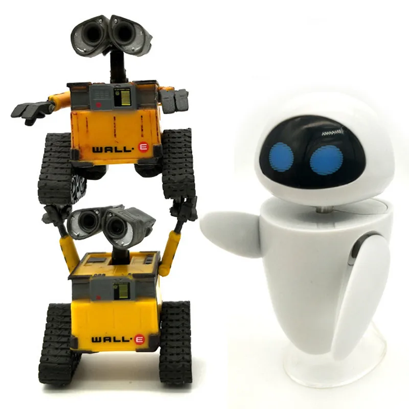 New arrival Wall-E Robot Wall E & EVE PVC Action Figure Collection Model Toys Dolls WITH BOX